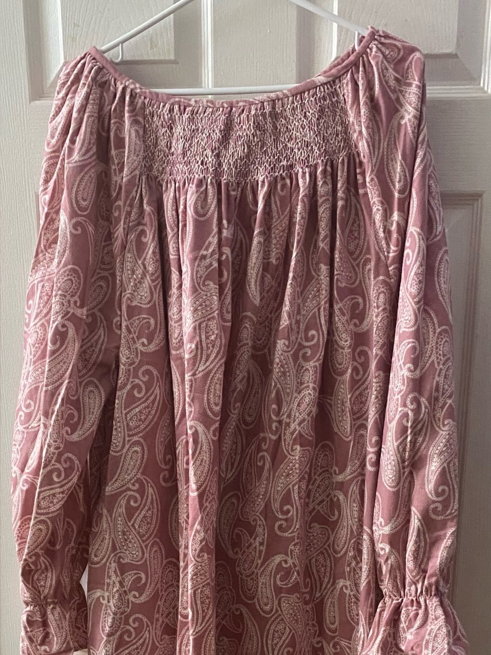 Smocked Flannel Nightgown